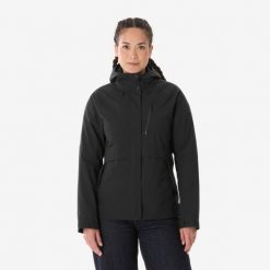 Kurtka turystyczna damska Quechua NH500 3w1. Czarne kurtki damskie QUECHUA, na wiosnę, m, bez wzorów, z materiału, z kapturem. Za 489.99 zł.
