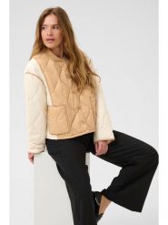 CULTURE Kurtka w kolorze jasnobrązowo-beżowym rozmiar: XL. Brązowe kurtki damskie Culture, xl, bez wzorów, bez kaptura. Za 173.99 zł.