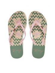 Roxy Japonki ARJL100683 Różowy. Czerwone klapki damskie Roxy, bez wzorów, z tworzywa sztucznego, bez obcasa. Za 89.99 zł.