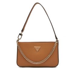 Torebka Guess. Brązowe torebki klasyczne damskie Guess, z aplikacjami, bez dodatków. Za 309.99 zł.