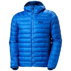 Kurtka z kapturem Helly Hansen Verglas Down 2.0. Niebieskie kurtki męskie Helly Hansen, bez wzorów, z puchu, sportowe, z kapturem. W wyprzedaży za 942.40 zł.