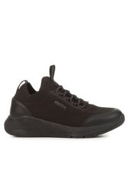 Geox Sneakersy J Sprintye J25GBA 0006K C9997 S Czarny. Czarne buty sportowe chłopięce Geox, bez wzorów, z materiału, bez zapięcia. Za 149.99 zł.