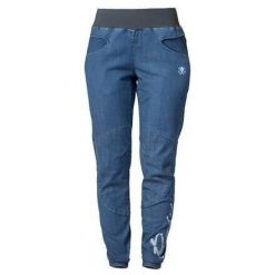 Spodnie wspinaczkowe RAFIKI z lekkiego denimu dla kobiet. Niebieskie spodnie materiałowe damskie Rafiki, bez wzorów, z denimu, eleganckie. Za 419.20 zł.