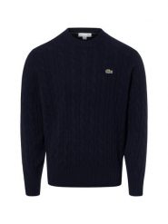 Lacoste sweter wełniany Mężczyźni Wełna niebieski, 8. Niebieskie swetry męskie Lacoste, m, bez wzorów, z wełny, bez kołnierzyka. Za 799.95 zł.