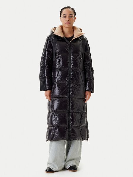 ViCOLO Kurtka puchowa TS0025 Czarny Regular Fit. Czarne kurtki damskie ViCOLO, l, bez wzorów, z puchu, bez kaptura. Za 1,189.00 zł.