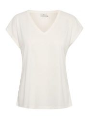 Kaffe Koszulka "Lise" w kolorze białym rozmiar: M. Białe bluzki damskie Kaffe, m, bez wzorów, bez kołnierzyka. Za 124.11 zł.