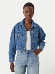 HUGO Kurtka jeansowa Galatea 50556970 Niebieski Regular Fit. Niebieskie kurtki damskie Hugo, xs, bez wzorów, z bawełny, bez kaptura. Za 699.99 zł.