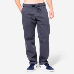 Spodnie chinos na deskorolkę CN500 Heavy szare. Szare szorty męskie Decathlon, bez wzorów, z bawełny, sportowe. Za 139.99 zł.