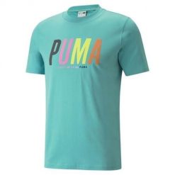 Koszulka sportowa męska Puma Swxp Graphic. Niebieskie t-shirty sportowe męskie Puma, m, bez ramiączek, trekkingowe. Za 223.00 zł.