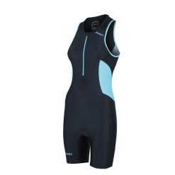 Kombinezon triathlonowy damski ZONE3 Activate Trisuit. Czarne kombinezony damskie ZONE3, l, bez wzorów, sportowe, bez kołnierzyka, bez ramiączek. Za 459.99 zł.
