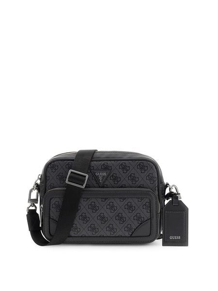 Guess Saszetka Milano HMMIL LP6222 Szary ciemny. Szare saszetki męskie Guess, ze skóry. Za 352.99 zł.