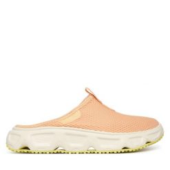 Klapki Salomon. Brązowe klapki damskie Salomon, bez wzorów, bez obcasa. Za 319.99 zł.