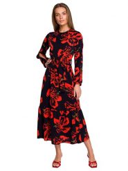 Stylove Sukienka w kolorze czarnym ze wzorem rozmiar: M. Czarne sukienki damskie Stylove, m, bez wzorów, bez kołnierzyka, bez ramiączek, maxi. Za 297.97 zł.