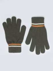 BIG STAR Rękawiczki w kolorze khaki rozmiar: L/XL. Brązowe rękawiczki męskie Big Star, bez wzorów, z materiału. Za 32.99 zł.