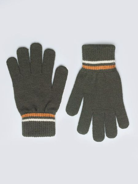 BIG STAR Rękawiczki w kolorze khaki rozmiar: L/XL. Brązowe rękawiczki męskie Big Star, bez wzorów, z materiału. Za 32.99 zł.