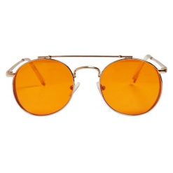 Okulary Przeciwsłoneczne Unisex Dla Dorosłych Okrąg Chios. Brązowe okulary przeciwsłoneczne damskie Urban Classics. Za 68.99 zł.