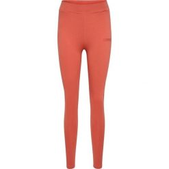 Legginsy damskie Hummel jasnobrązowe. Czerwone legginsy damskie HUMMEL, s, bez wzorów, na fitness i siłownię. Za 81.20 zł.