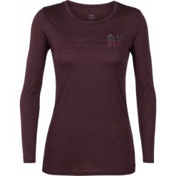 Icebreaker Damski t-shirt z długim rękawem Tech Lite, bordowy S. Czerwone bielizna termoaktywna damska Icebreaker, s, bez wzorów. W wyprzedaży za 255.00 zł.