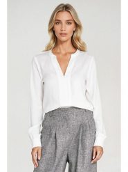 Nife Bluzka w kolorze białym rozmiar: 36. Białe bluzki damskie Nife, bez wzorów, bez kołnierzyka, bez ramiączek. Za 187.52 zł.