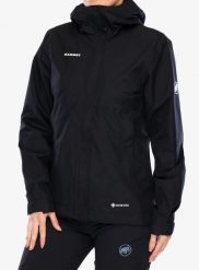 Kurtka GORE TEX damska Mammut Treeline Light HS Hooded Jacket. Czarne kurtki damskie Mammut, xs, bez wzorów, z gore-texu, bez kaptura. Za 884.99 zł.