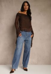 Niebieskie Jeansy o Kroju Balloon High Waist Analerie. Niebieskie jeansy damskie Renee, z podwyższonym stanem. Za 119.99 zł.