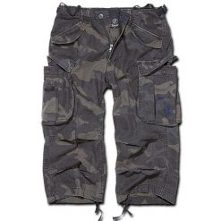 Szorty bushcraft męskie Brandit M65 Industry Vintage 3/4 Dark Camo. Brązowe szorty męskie Brandit, bez kołnierzyka. Za 275.50 zł.