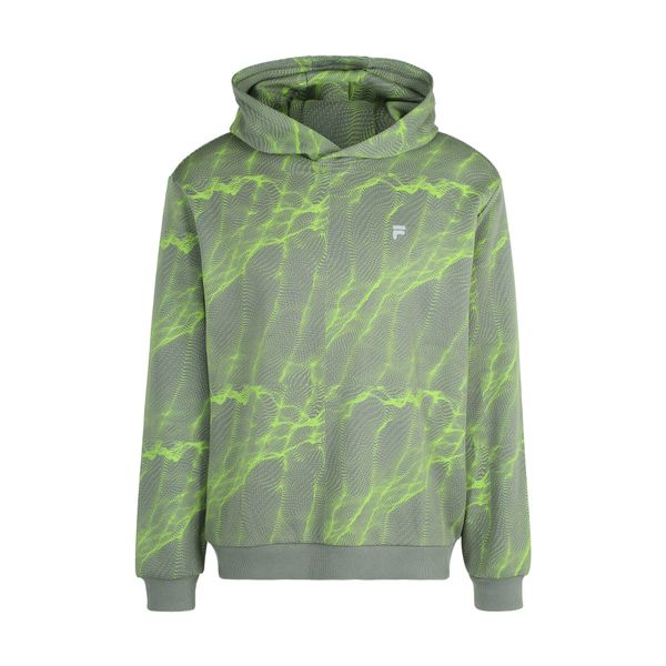 Bluza męska FILA Redford AOP Hoody. Zielone bluzy bez kaptura męskie Fila, m. Za 189.99 zł.