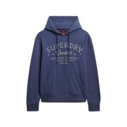 Bluza z kapturem Superdry Lo-Fi Dockside. Niebieskie bluzy z kapturem męskie Superdry., m. Za 349.55 zł.
