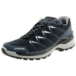 Buty trekkingowe męskie Lowa Innox Pro Low Gtx. Niebieskie buty trekkingowe męskie Lowa, z materiału, bez zapięcia, trekkingowe. Za 949.99 zł.