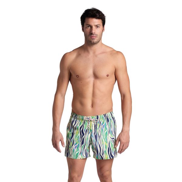 Spodenki plażowe Arena Water Prints Beach Short Ao. Zielone szorty męskie Arena, na lato, bez wzorów, z materiału. Za 149.99 zł.