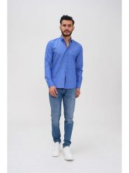Basics & More Koszula - Regular fit - w kolorze niebieskim rozmiar: XXL. Niebieskie koszule męskie Basics & More, xxl, bez wzorów, z bawełny, bez kołnierzyka, bez ramiączek. Za 118.28 zł.