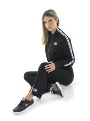 Bluza lekki z zamek błyskawiczny na co dzień. Czarne bluzy bez kaptura damskie LEONE 1947 APPAREL, xs, bez wzorów, z dresówki, bez ramiączek, bez kaptura. Za 492.57 zł.