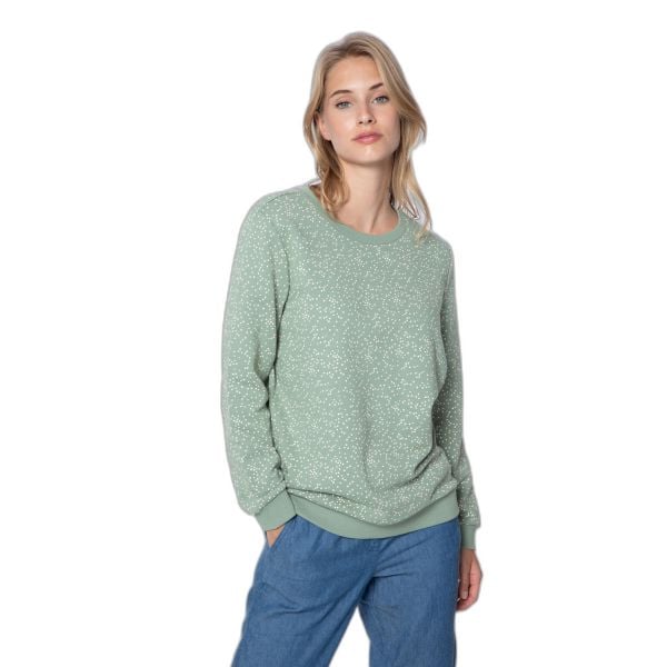 Bluza damska Protest PRTXUNO sweatshirt. Zielone bluzy sportowe damskie Protest, na lato, m, bez wzorów, z bawełny, bez ramiączek, bez kaptura. Za 159.90 zł.