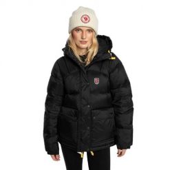 Kurtka zimowa damska Fjällräven Expedition. Czarne kurtki damskie Fjällräven, na zimę, s, bez wzorów, bez kaptura. W wyprzedaży za 2,460.65 zł.