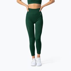 Legginsy bezszwowe damskie Carpatree Phase Seamless. Zielone legginsy sportowe damskie Carpatree, xs, bez wzorów, na fitness i siłownię. Za 83.99 zł.