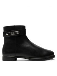 ECCO Botki Sculpted Lx 22235301001 Czarny. Czarne botki damskie ECCO, ze skóry, bez obcasa, na płaskiej podeszwie, bez zapięcia. Za 569.99 zł.