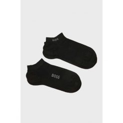 Skarpety krótkie BOSS 2P AS 50538188-001. Czarne skarpetki męskie Boss, bez wzorów. Za 99.00 zł.