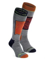 Skarpety narciarskie Ortovox Free Ride Long Socks. Szare skarpetki męskie ORTOVOX, bez wzorów, z elastanu. Za 182.59 zł.