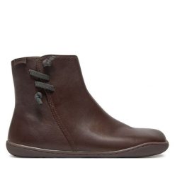 Botki Camper. Brązowe botki damskie Camper, bez obcasa, na płaskiej podeszwie, bez zapięcia. Za 639.99 zł.