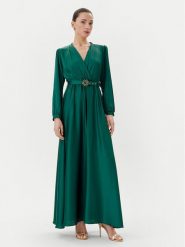 Rinascimento Sukienka wieczorowa CFC0123670003 Zielony Regular Fit. Zielone sukienki damskie RINASCIMENTO, xl, bez wzorów, z syntetyku, wizytowe, bez kołnierzyka, bez ramiączek. Za 569.99 zł.