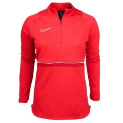 Bluza Damska Academy 21 DriFIT Quarter Zip Drill Top. Czerwone bluzy bez kaptura damskie Nike. Za 151.99 zł.