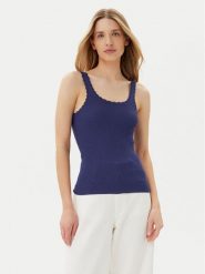 ONLY Top Gemma 15314659 Niebieski Regular Fit. Niebieskie topy damskie Only, xl, bez wzorów, z wiskozy, bez kołnierzyka. Za 59.99 zł.