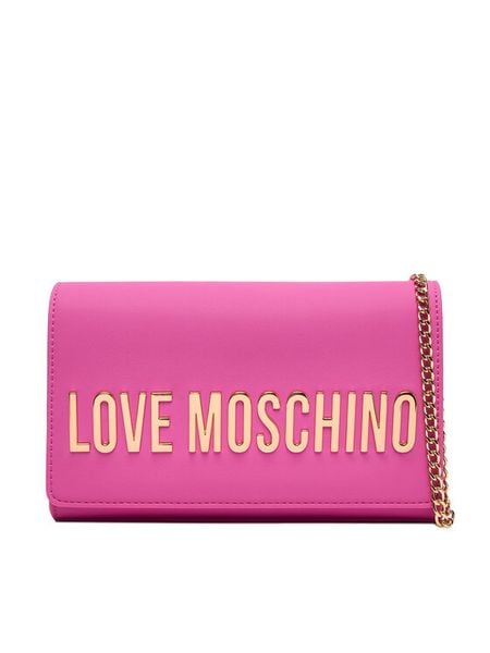 LOVE MOSCHINO Torebka JC4103PP1OKD0604 Różowy. Czerwone torebki klasyczne damskie Love Moschino, bez wzorów, ze skóry, wizytowe, bez kołnierzyka, bez ramiączek. Za 569.99 zł.