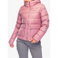 Kurtka puchowa damska Columbia Harmony Falls Hooded Down Jacket. Czerwone kurtki damskie Columbia, l, bez wzorów, z puchu, bez kaptura. Za 564.99 zł.