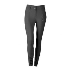 Damskie spodnie jeździeckie z lejem kolanowym Tattini Salice. Czarne spodnie materiałowe damskie TATTINI, bez wzorów, z tkaniny, eleganckie. Za 639.00 zł.