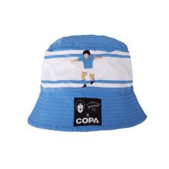 Kapelusz wędkarza dla dorosłych - Haft Maradona x COPA Neapol - Niebieski. Niebieskie kapelusze damskie COPA FOOTBALL, bez wzorów. Za 127.10 zł.