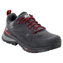Buty trekkingowe męskie Jack Wolfskin Force Striker Texapore Low. Szare buty trekkingowe męskie Jack Wolfskin, z materiału, bez zapięcia, trekkingowe. Za 635.65 zł.
