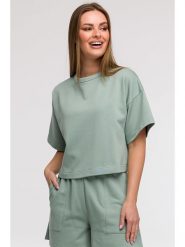 Be Wear Bluza w kolorze miętowym rozmiar: L/XL. Zielone bluzy bez kaptura damskie Be Wear, l. Za 136.13 zł.