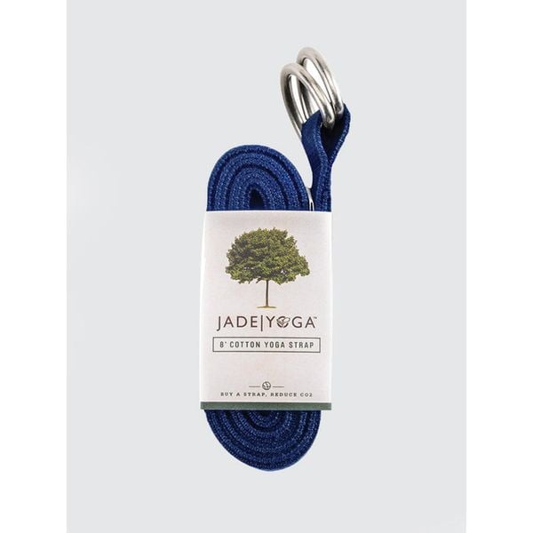 Pasek do jogi Jade Yoga Strap 244cm. Niebieskie paski damskie JADE YOGA, bez wzorów, sportowe. Za 129.00 zł.