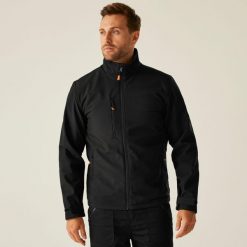 Softshell roboczy podgrzewany męski Thermogen. Czarne kurtki softshell damskie Regatta, m, bez wzorów, z softshellu, bez kaptura. Za 769.99 zł.